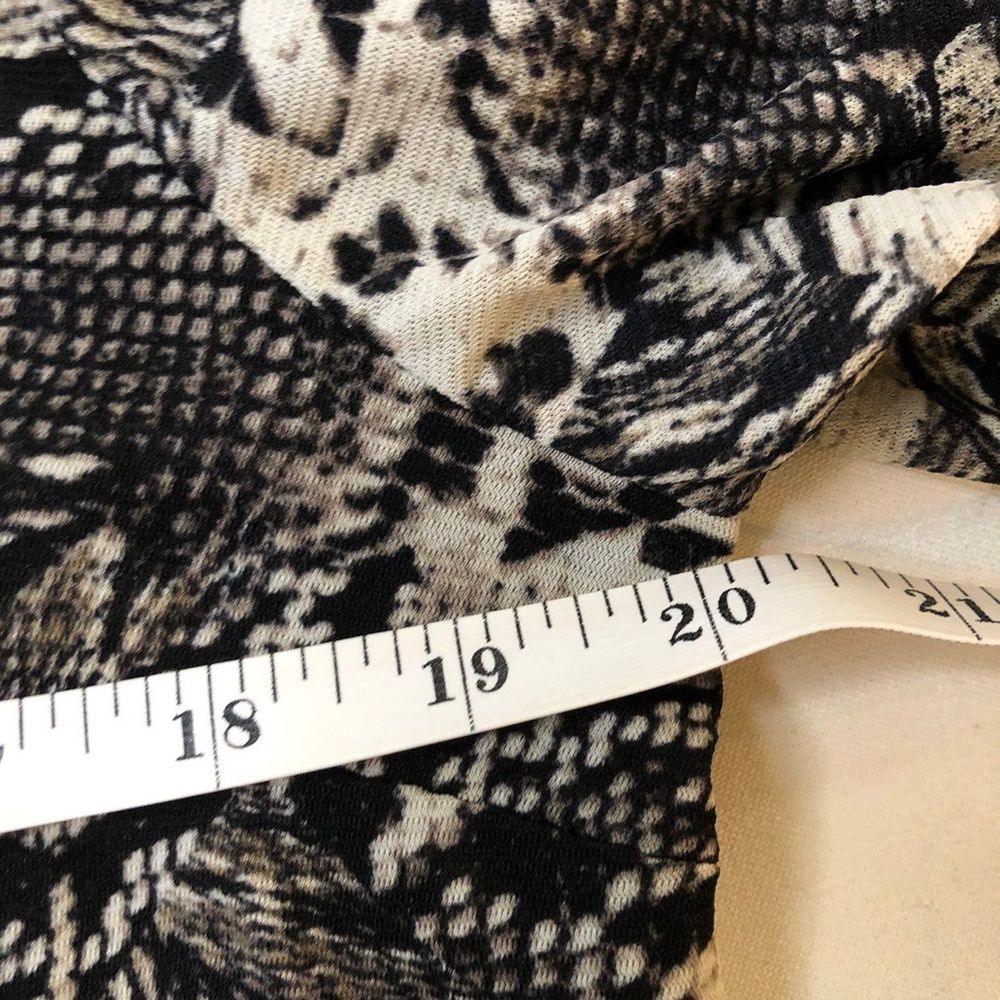 Python Snake Print Tunic Blouse High Waist Babydo… - image 7